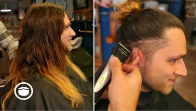 Long Hair Low Taper Fade